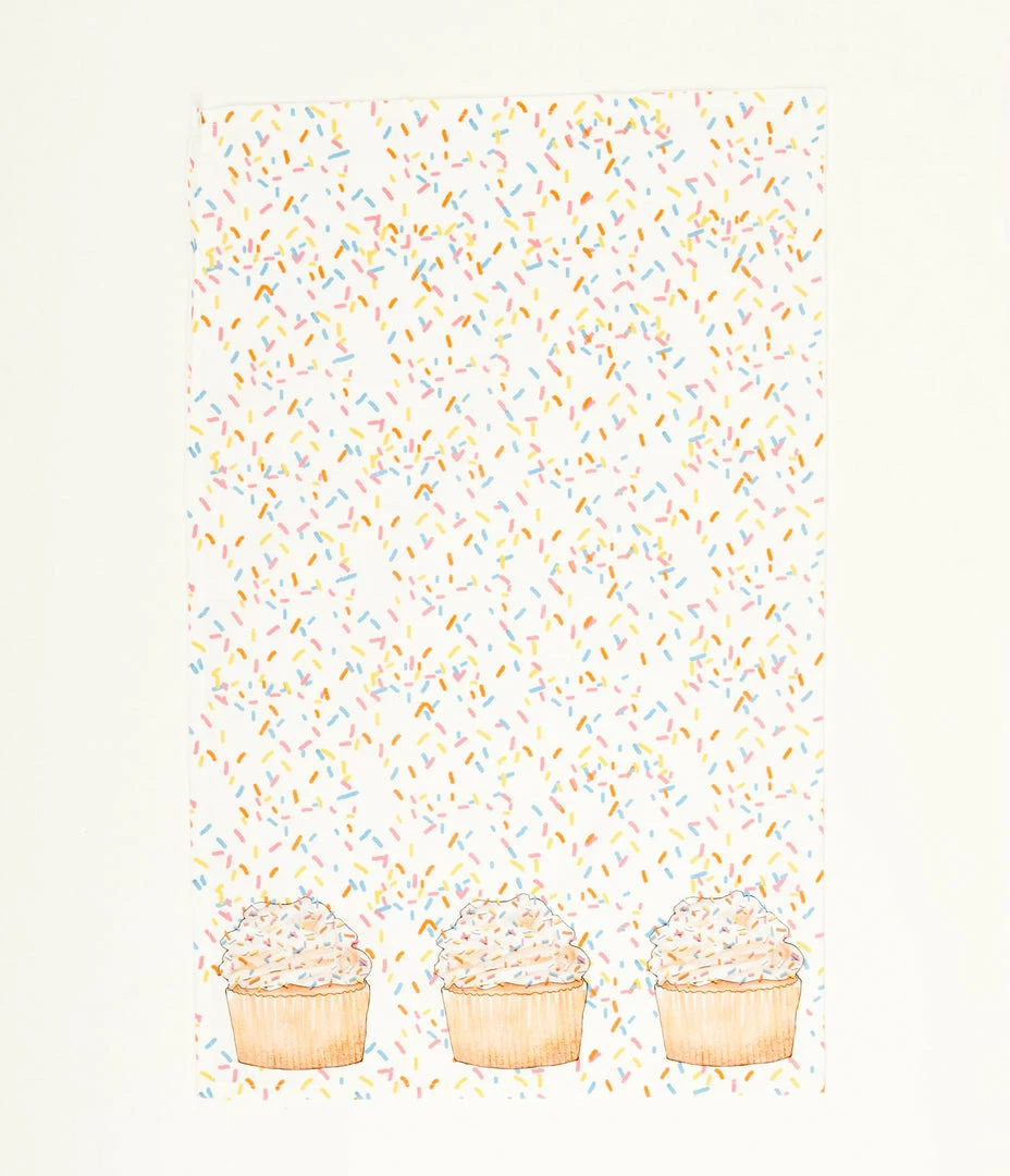 Finelines (Boston International) Accessories Cupcake Dog Tea Towel Set