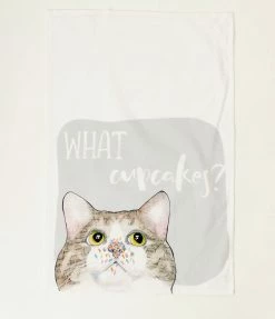 Finelines (Boston International) Accessories Cupcake Cat Tea Towel Set