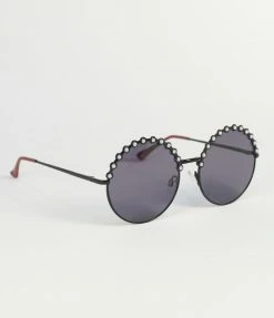 AJ Morgan Eyewear (B2B Wholesale) Swim Accessories Pearl On Broadway Round Sunglasses