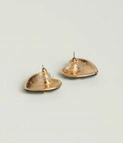 Anarchy Street 1980s & 1990s Black Heart Post Earrings