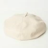 Anarchy Street Cream Leatherette Beret