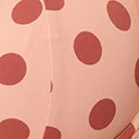 Kingdom & State Dusty Pink & Burgundy Polka Dot Swim Top Swimwear