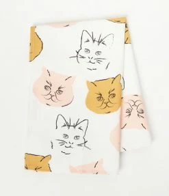 Finelines (Hali Hali) Accessories Cat Meow Tea Towel