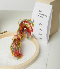 Finelines (The Stranded Stitch) Please Leave By Nine Cross Stitch Kit Accessories