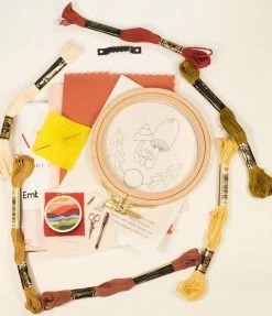 Finelines (MCREATIVEJ) Mushroom Trio Embroidery Kit Accessories