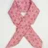Unique Vintage Pink Bandana Print Hair Scarf 1950s