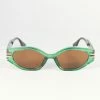 AJ Morgan Eyewear (B2B Wholesale) Retro Green Starlet Sunglasses 1960s