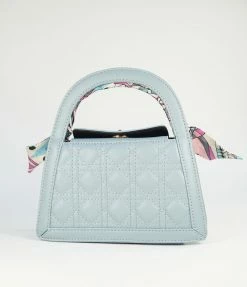 Anarchy Street Blue Quilted Leatherette Handbag