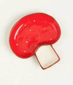 Faire (Streamline) Mushroom Divided Ceramic Serving Bowl Accessories