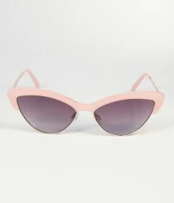 Lucent Product Inc. Pink Top Frame Cat Eye Sunglasses 1950s