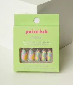 Clique (Paint Lab) Pastel Rainbow Swirly Press On Nail Kit