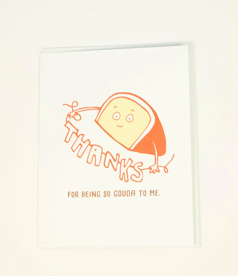 Ilootpaperie Thanks For Being So Gouda To Me Greeting Card Accessories