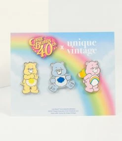 Care Bears X Unique Vintage Better Together Pin Set Unique Vintage Brand