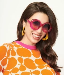 AJ Morgan Eyewear (B2B Wholesale) Purple Bubbles Round Sunglasses