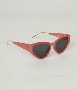 Lucent Product Inc. Red Opaque Cat Eye Frame Sunglasses