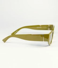 Lucent Product Inc. Olive Green Cat Eye Sunglasses 1960s