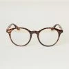 Lucent Product Inc. 1960s Brown Tortoise Round Blue Light Glasses