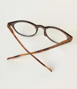Lucent Product Inc. 1960s Brown Tortoise Round Blue Light Glasses