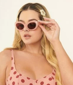 Lucent Product Inc. Light Pink Cat Eye Sunglasses