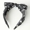 Lifestyle Group (UK) Ltd 1960s Black & White Polka Dot Bow Wide Headband