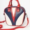 Lifestyle Group (UK) Ltd Navy & Red Retro Mini Bowling Bag