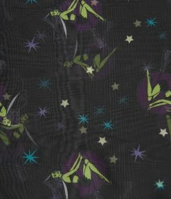 Unique Vintage Black Pin-Up Witch Print Hair Scarf