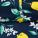 Garden Party Magnolia Place Plus Size Navy & Lemon Print May Top