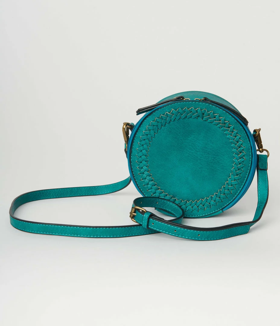 Faire (Ampere Creations) Teal Susie Round Crossbody Accessories