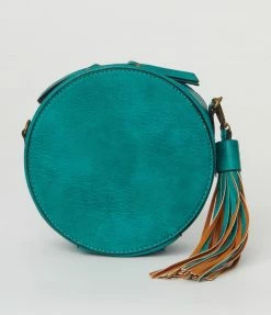 Faire (Ampere Creations) Teal Susie Round Crossbody Accessories