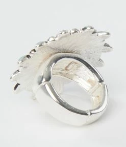 FAME Accessories 1970s Turquoise Stone Statement Ring