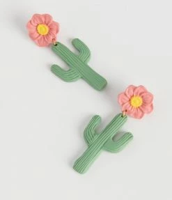 FAME Accessories Cactus Flower Drop Earrings