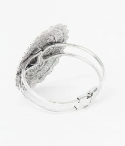 Anarchy Street Antique Silver Floral Charm Bracelet