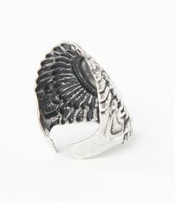 Anarchy Street Antique Silver Floral Ring