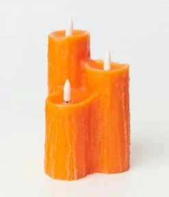One Hundred 80 Degrees Orange Flameless Candle Cluster Accessories