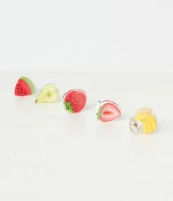 FAME Accessories Swim Accessories Sparkling Mini Fruit Hair Clip Set