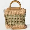Anarchy Street Brown & Green Basket Weave Purse 1970s