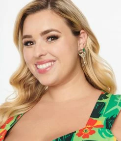 Pannee Rhinestone Martini Earrings