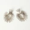 Pannee Silver Spike Heart Drop Earrings
