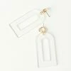 Pannee Clear Acrylic Geometric Drop Earrings Accessories