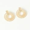 Pannee Gold Circle Filigree Earrings