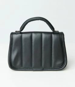 Anarchy Street Black Quilted Leatherette Handbag