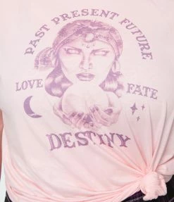 Femfetti Plus Size Pink Fortune Teller Unisex Graphic Tee