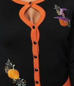 Lifestyle Group (UK) Ltd Black Pumpkin Spice Cardigan