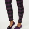 YRU (Strange Cvlt) Shoes Purple Velvet Lydia Bat Flats