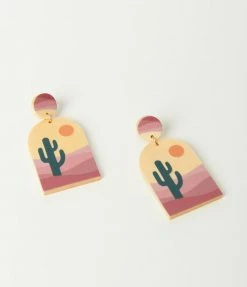 Anarchy Street Western Desert Scenery Drop Earrings