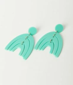 Anarchy Street Turquoise Arch Drop Earrings Accessories
