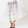 Unique Vintage 1950s Style White Petticoat Crinoline Unique Vintage Brand