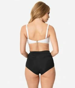 Swimwear Unique Vintage White Bow Rialto Bikini Top